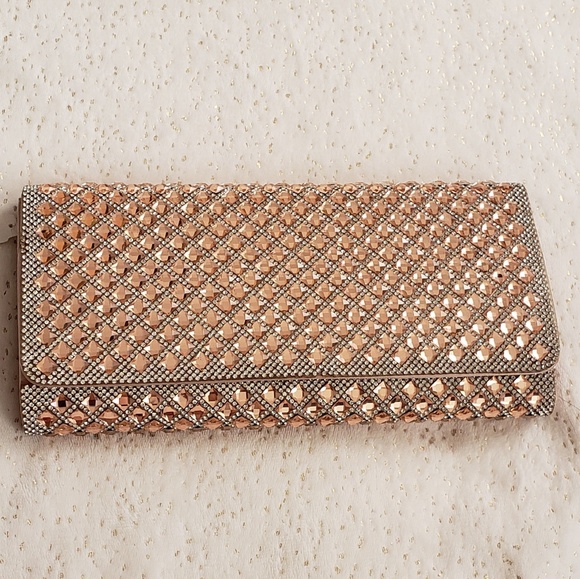 Aldo Handbags - Aldo blush crystal evening bag